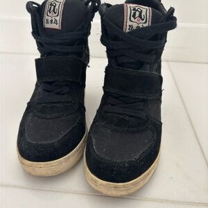 Ash Black High-Top Sneakers